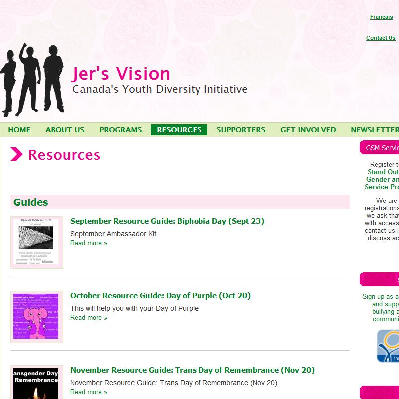 Jer's Vision Resources