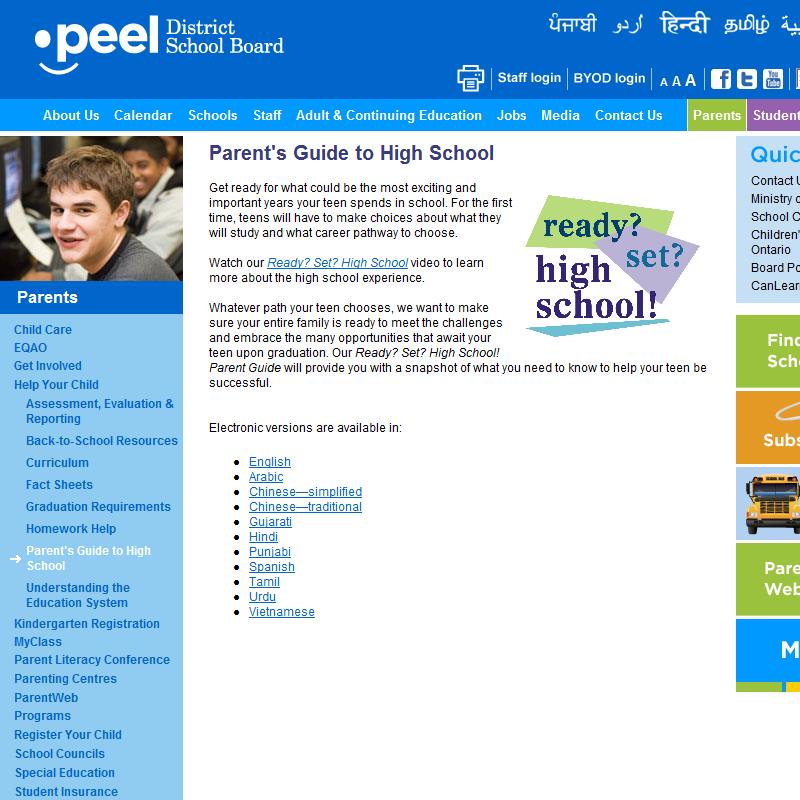Parent’s Guide to High School
