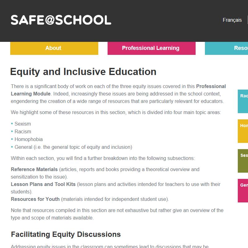 Extensive Resources: Equity and Inclusive Education Issues